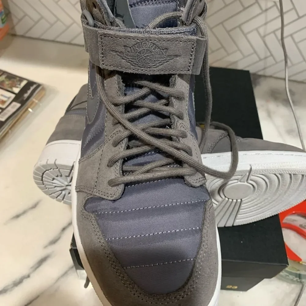 NEW Nike Air Jordan 1 High Strap Dark Grey Men’s Size 8.5 342132-005
